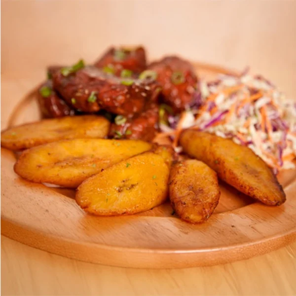 FRIED RIPE PLANTAIN SLICE BIAS CUT